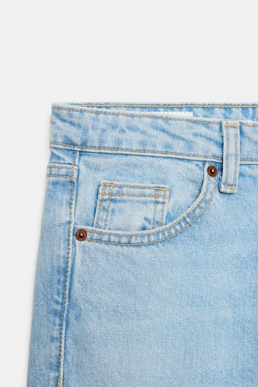 Mini flare high rise jeans