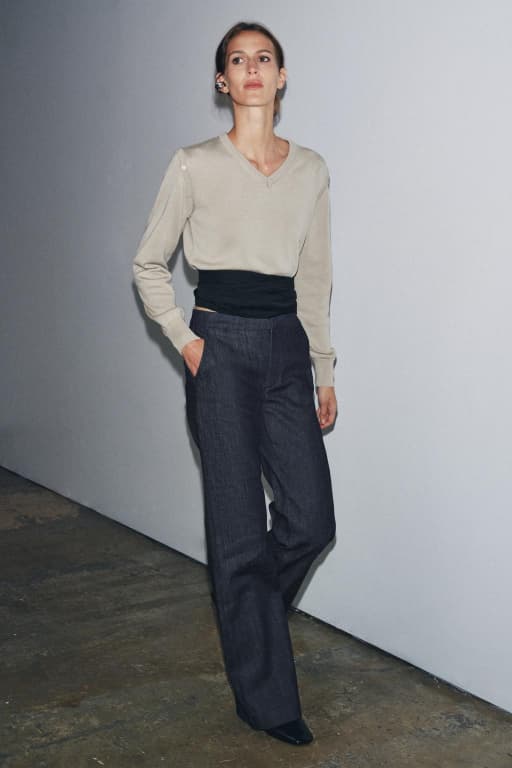 Mid rise flare jeans