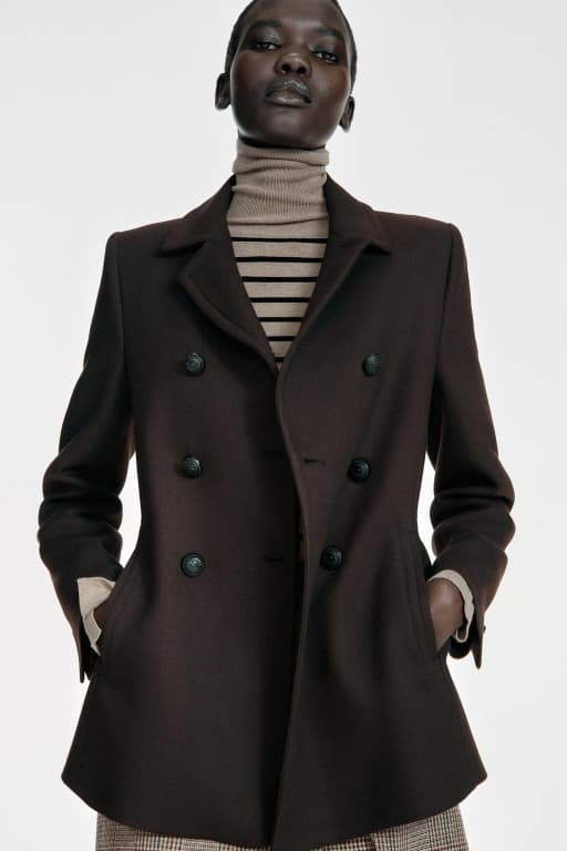 Short Double-Breasted Coat