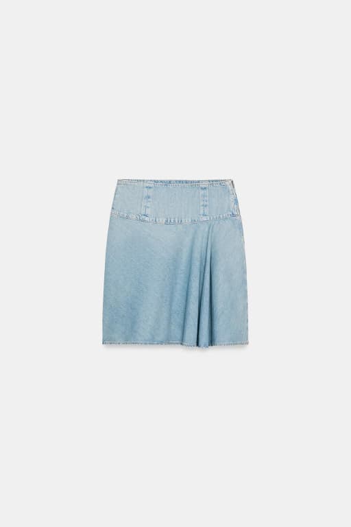 Denim midi skirt