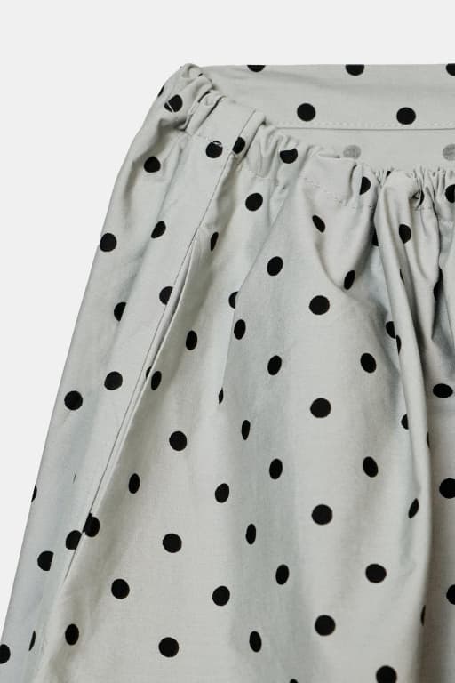 Polka dot midi skirt