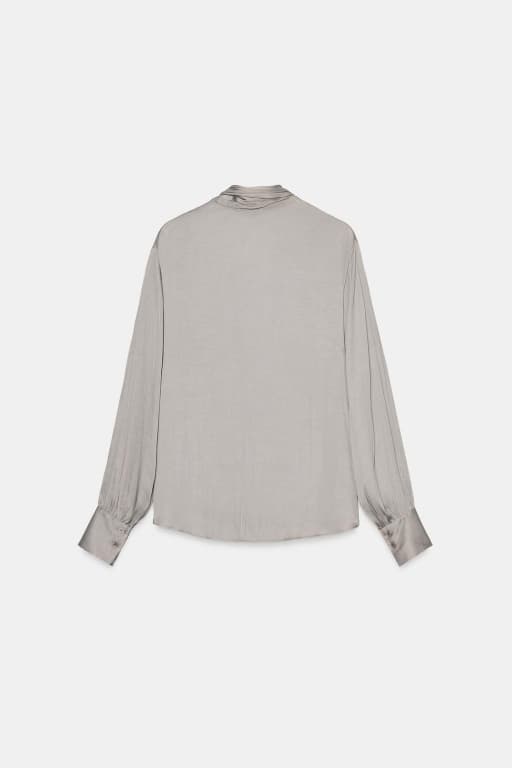 Tied neckline blouse