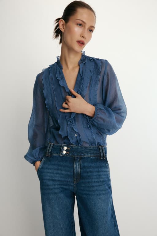 Ruffled blouse
