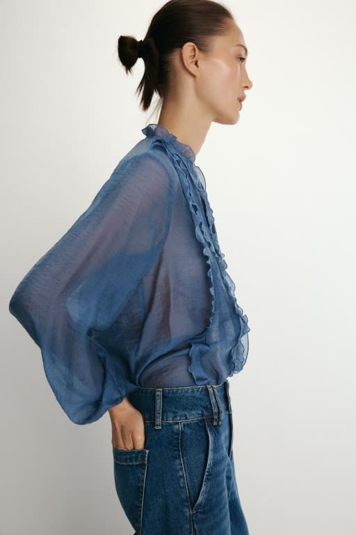Ruffled blouse