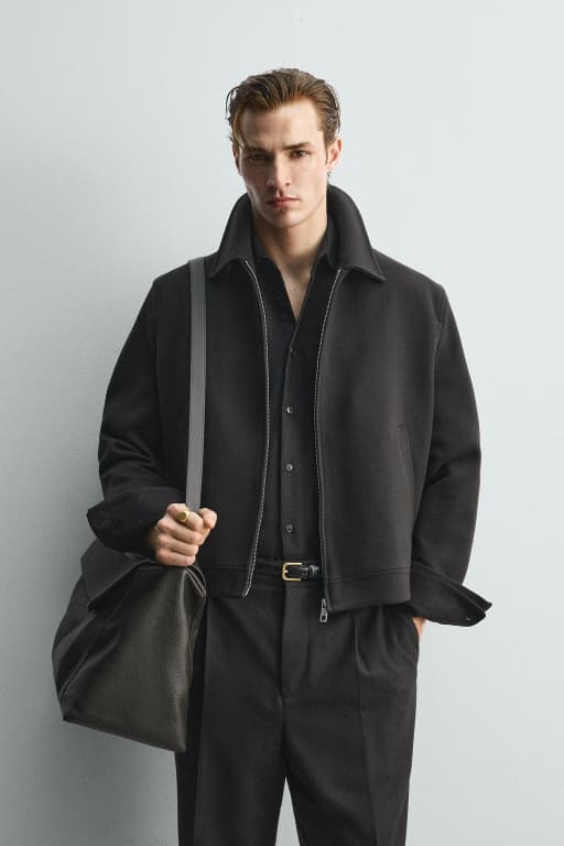 Wool blend jacket