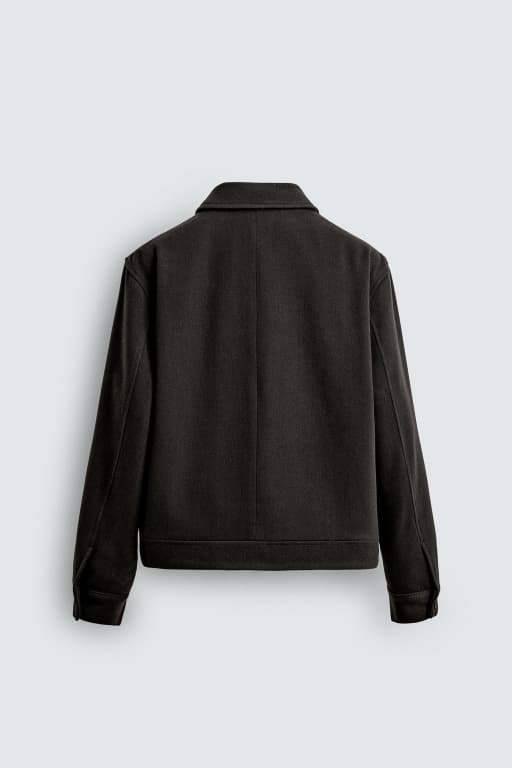 Wool blend jacket