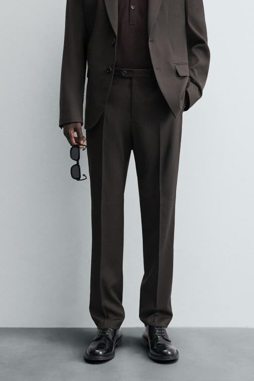 Wool suit pants