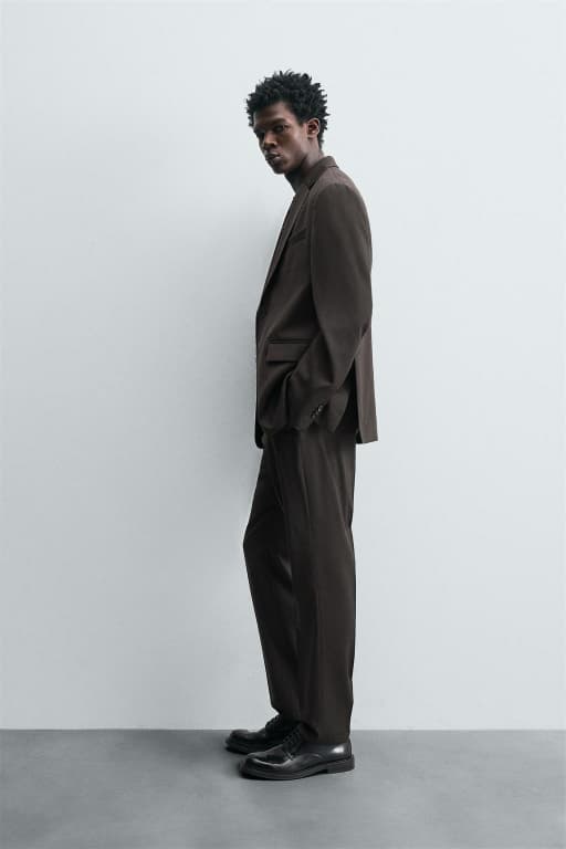 Wool suit pants