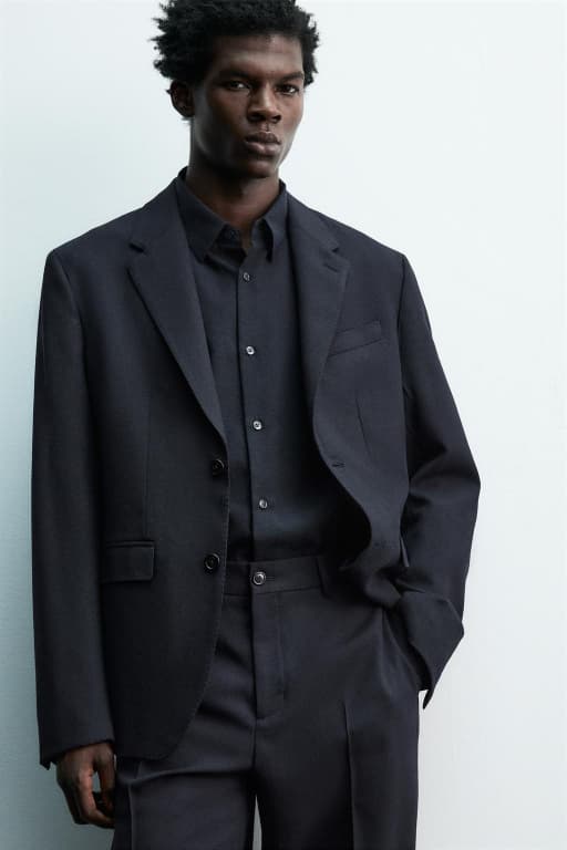 Wool suit blazer