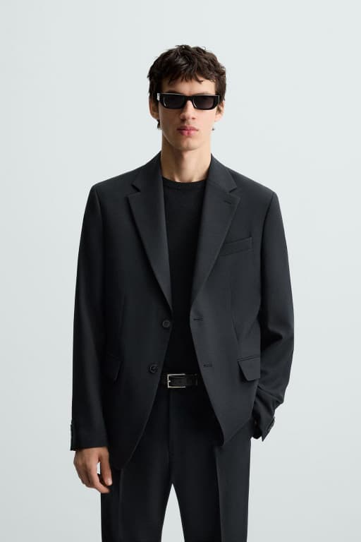 Wool suit blazer
