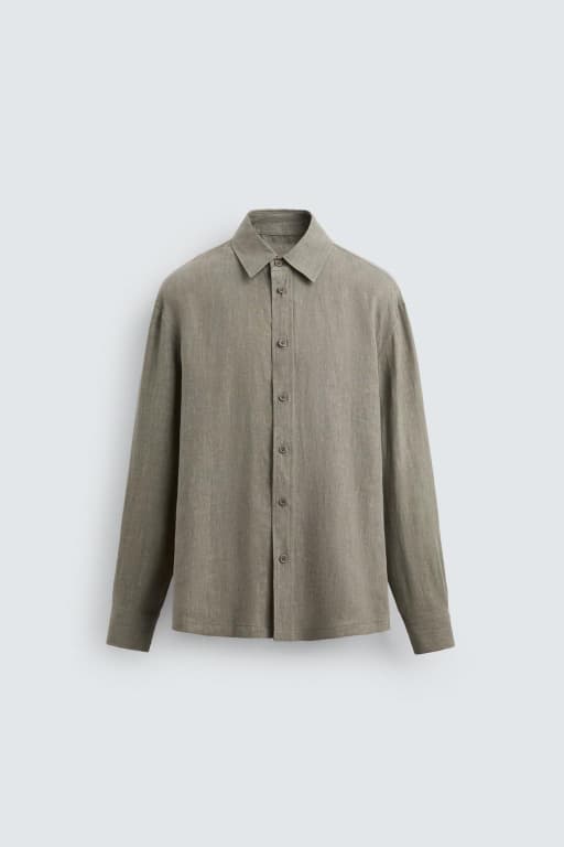 Washed linen shirt