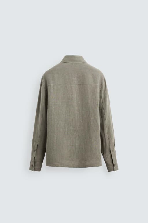 Washed linen shirt