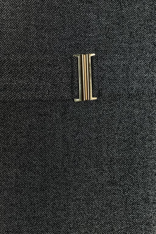 Twill belted dress