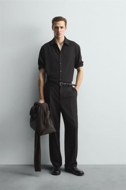 Flowy wool shirt