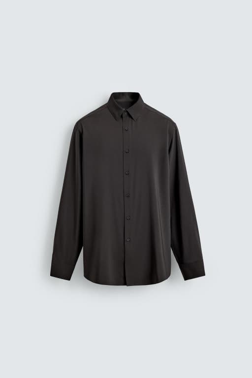 Flowy wool shirt