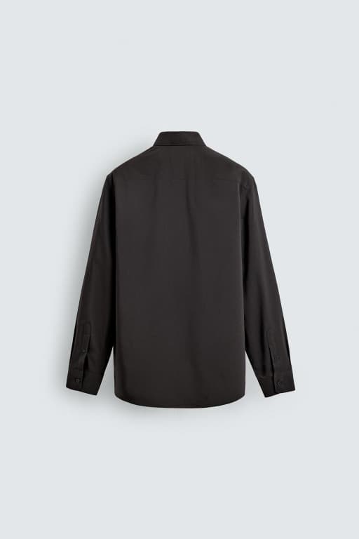 Flowy wool shirt