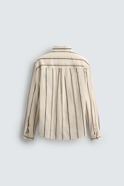 Striped jacquard shirt