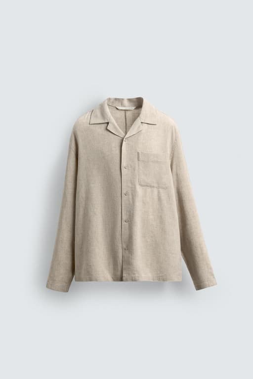 Flowy lyocell linen shirt