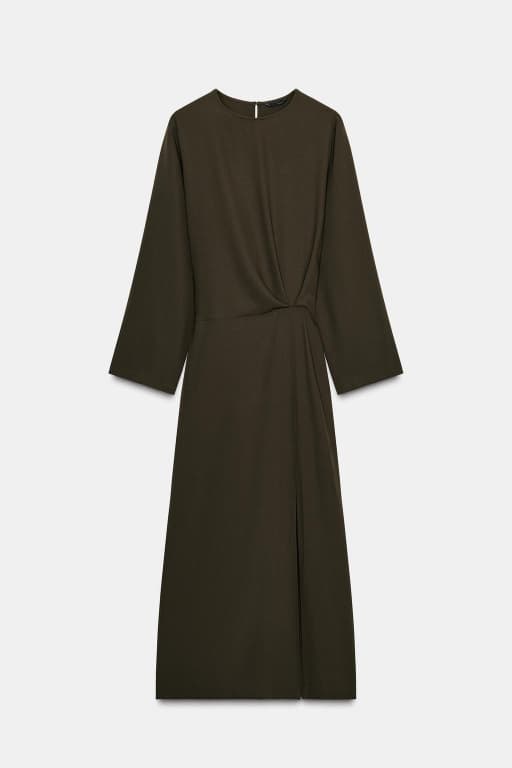 Pleated midi dress