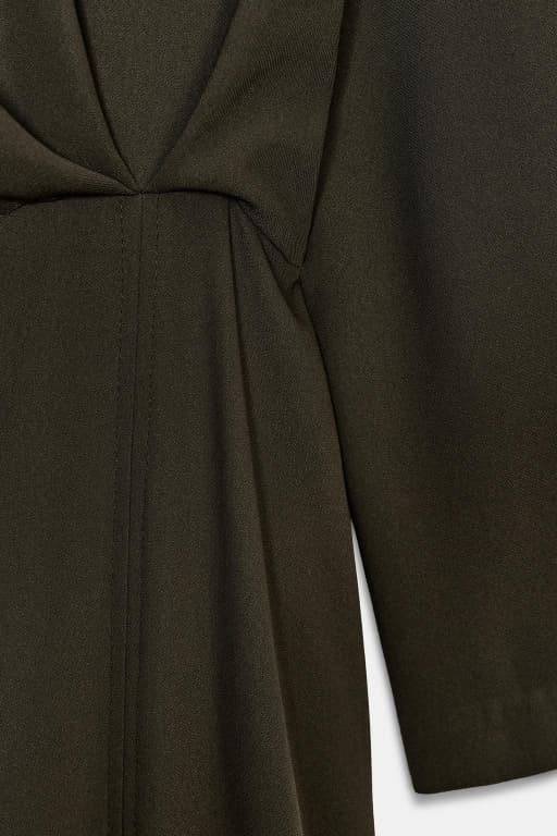 Pleated midi dress