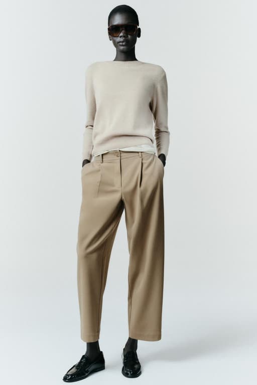 Pleated pants