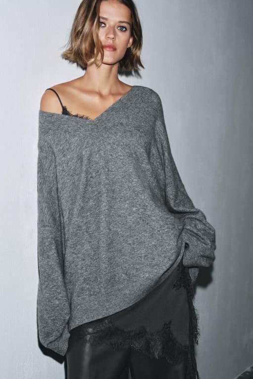 Oversized wool jumper
