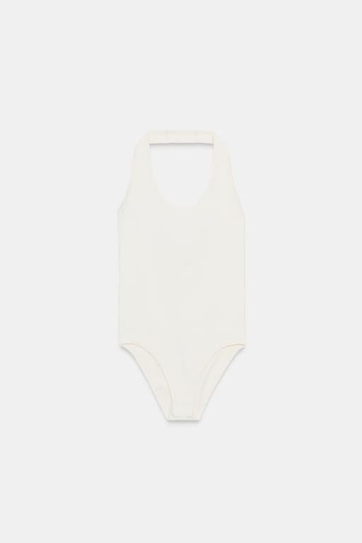 Seamless halter bodysuit