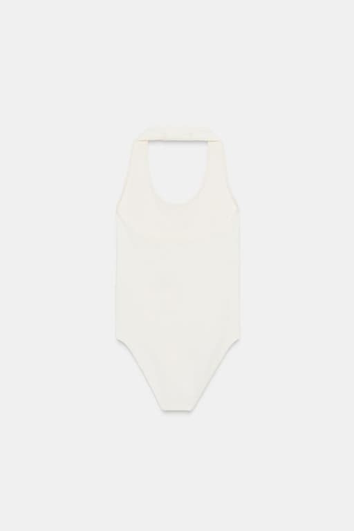 Seamless halter bodysuit