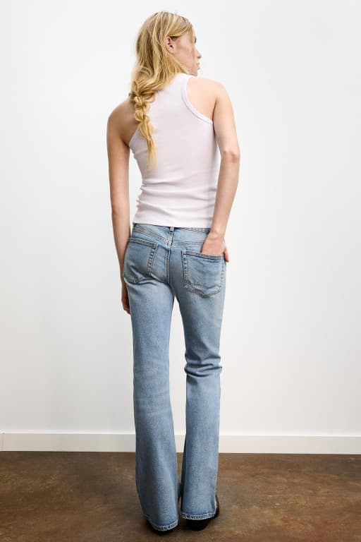 Bootcut low rise jeans