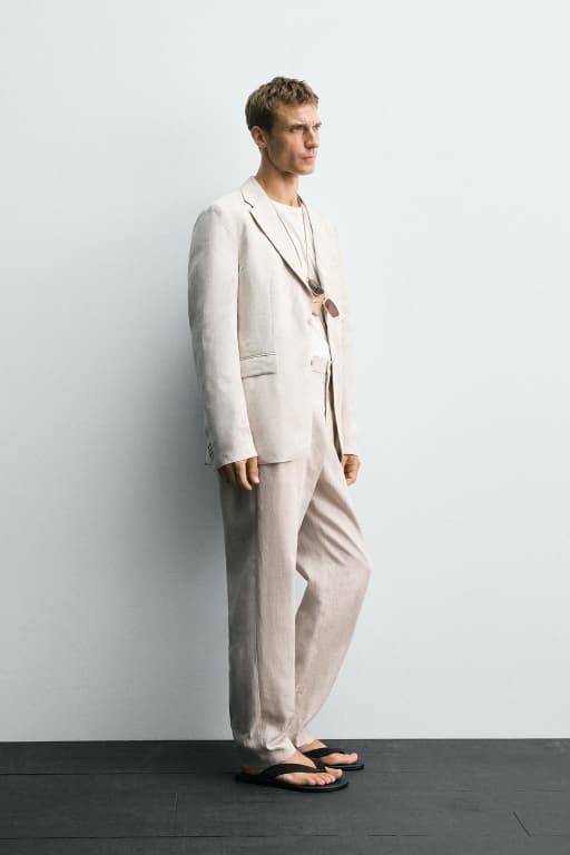 Linen suit blazer